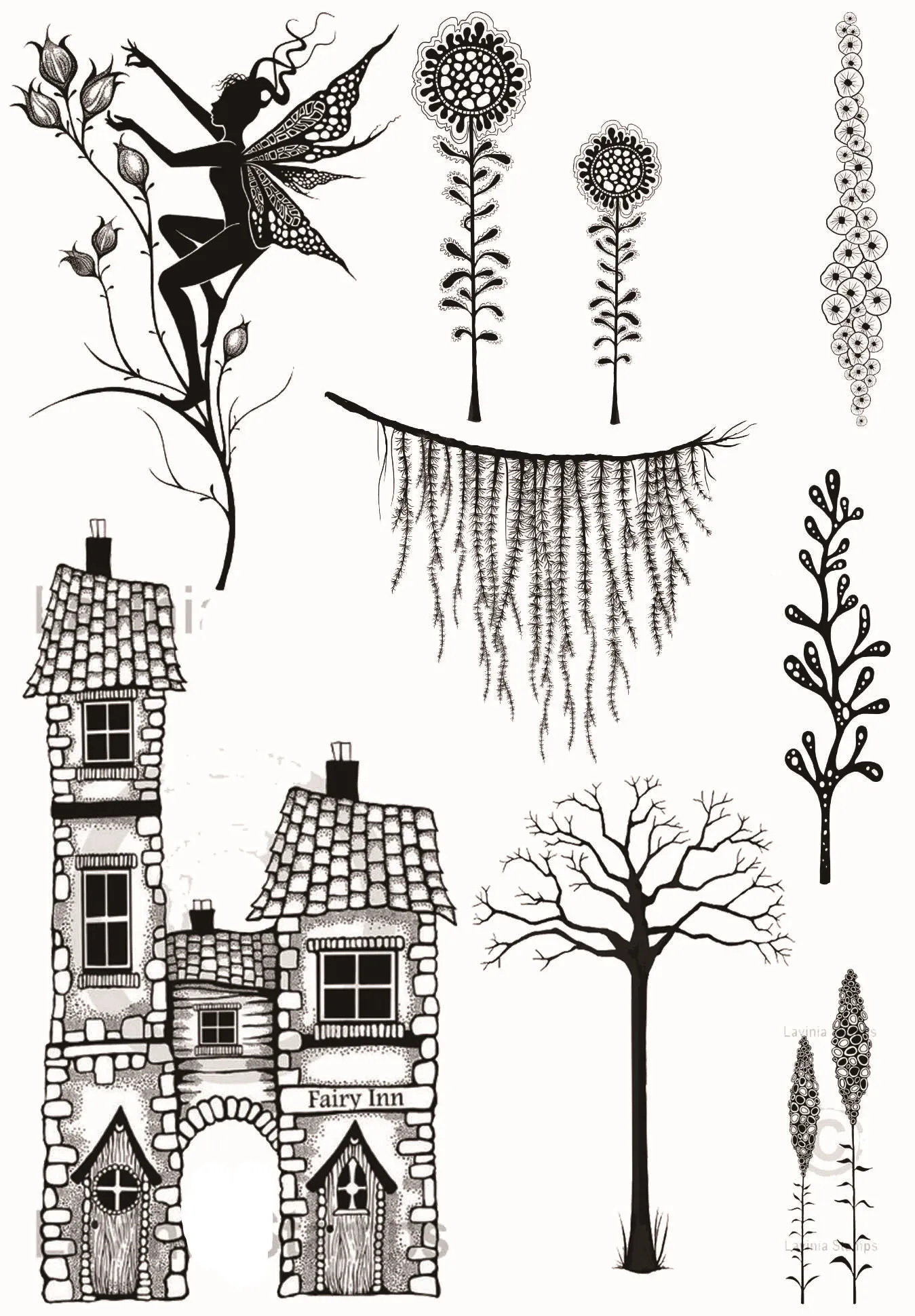 

Angle elf and house Transparent Clear Stamps / Silicone stamp for DIY scrapbooks photo album/Card Making