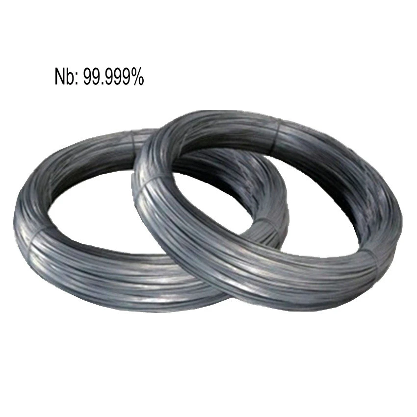 

Niobium Wire Nb 4N High Purity 99.99% for Research and Development Element Metal Diameter 1.2mm 1.6mm Weight 1000g