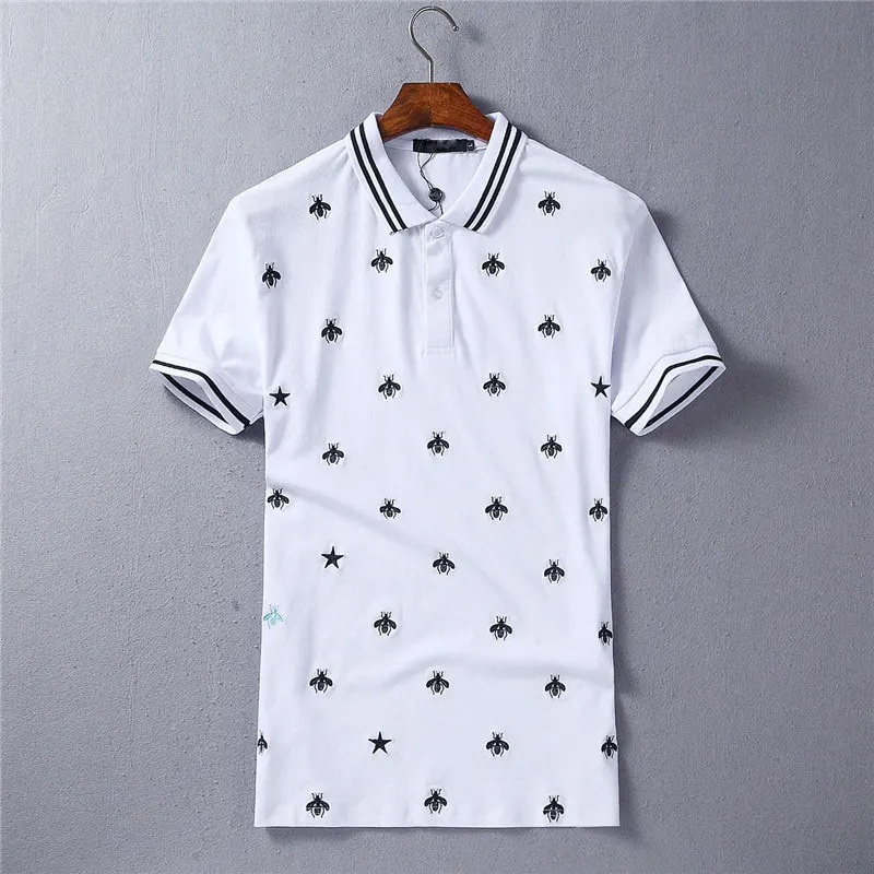 2017 New Arrival Men Luxury Brand Polo Shirts Straight Fashion Style