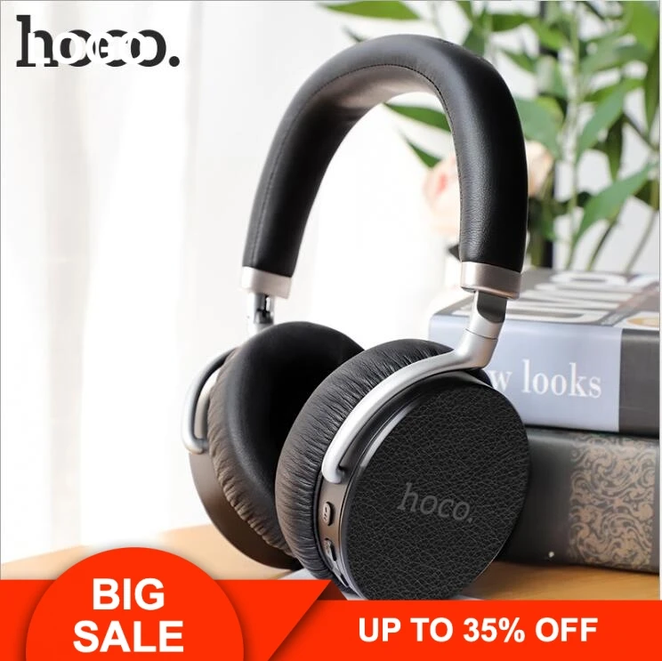 

HOCO Active Noise Cancelling Wireless Bluetooth Headphones Portable Headset With Microphone for Mobile Phones and Music Call