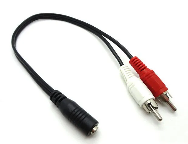 RCA Male Stereo Audio AUX Kabel PENDEK 