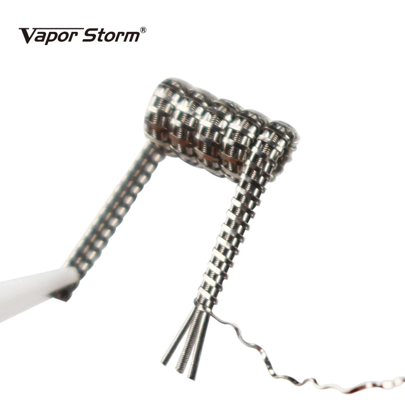 NI80 нихромовая катушка Vapor Storm высокая плотность Alien V2 Juggernaut Предварительно Построенная RDA нагревательная катушка для электронной сигареты RDA RBA RDTA