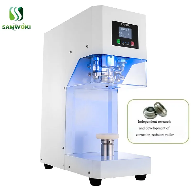 

Full Automatic Can Cup Sealing machine Drink bottle sealer machine with Automatic lifting cup holder can Beverage sealer