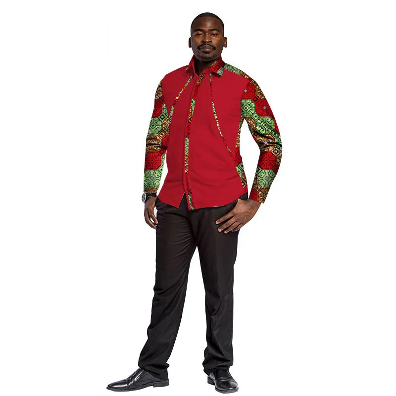 New-Bazin-Riche-Ankara-Top-Clothes-Dashiki-Mens-Shirts-Plus-Size-African-Design-Clothing-Patchwork-Print(17)