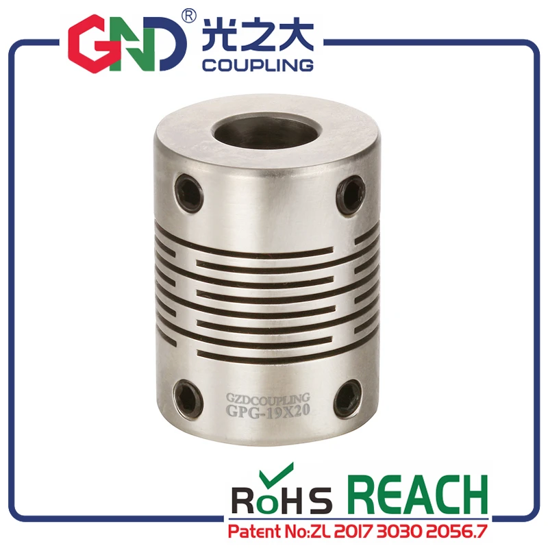 

Shaft coupling GND stainless stteel electric motor stepmotor beam flexible coupler of setscrew servo motor CNC quick-coupling