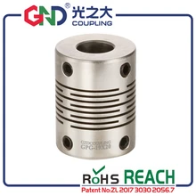 Shaft coupling GND stainless stteel electric motor stepmotor beam flexible coupler of setscrew servo motor CNC quick-coupling Shaft coupling GND stainless stteel electric motor stepmotor beam flexible coupler of setscrew servo motor CNC quick-coupling