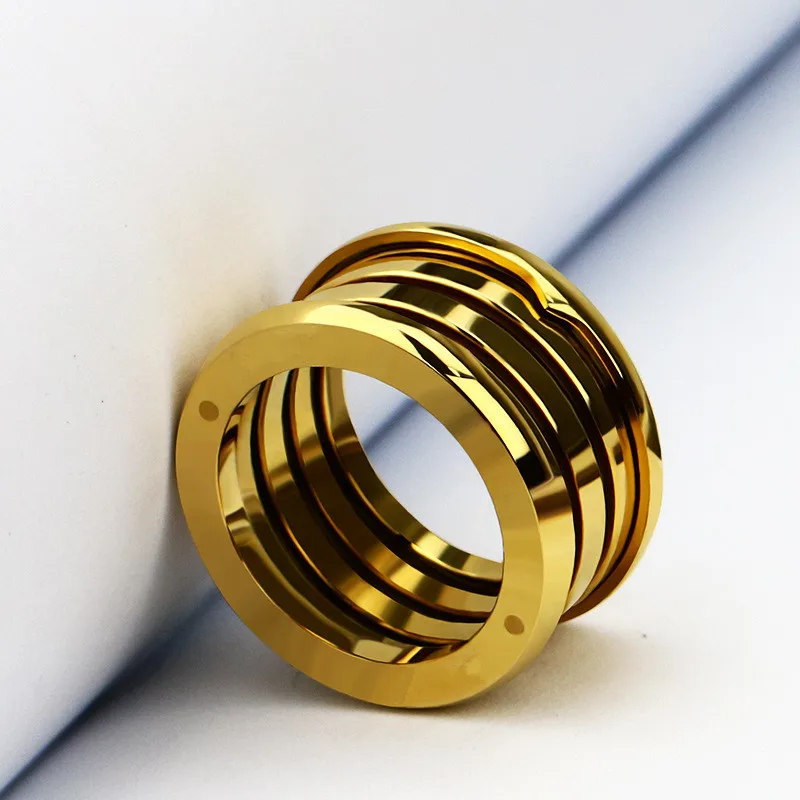 Высокое качество, классические модные весенние кольца из нержавеющей стали для женщин и мужчин, обручальное кольцо, хорошее ювелирное изделие, не выцветает, размер 5-11