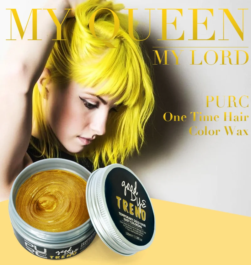 PURC Unisex 9 Colors Temporary Hair Dye Modeling Disposable hair Color Wax Cream Dye DIY No Damage Hair Wax Mud Easy To Color - Цвет: 04