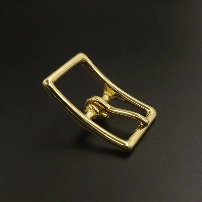 Solid Brass Single Pin Belt Buckle for Leather Craft and Strap Adjustment
