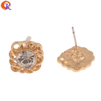 

Cordial Design 100Pcs 12*12MM Jewelry Accessories/Rhinestone Earrings Stud/Square Shape/DIY Making/Hand Made/Earring Findings