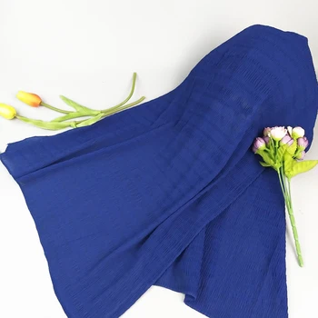 

New Women Hijab Scarf Classical Chiffon Soft Long Sarves Solid Muslim Women Scarf Cotton and Linen Shawl Head New Fashion Wrap