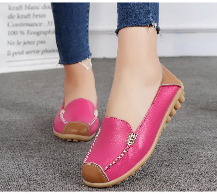 AH 3592 New Spring Autumn Genuine Women Flats Shoes - 7