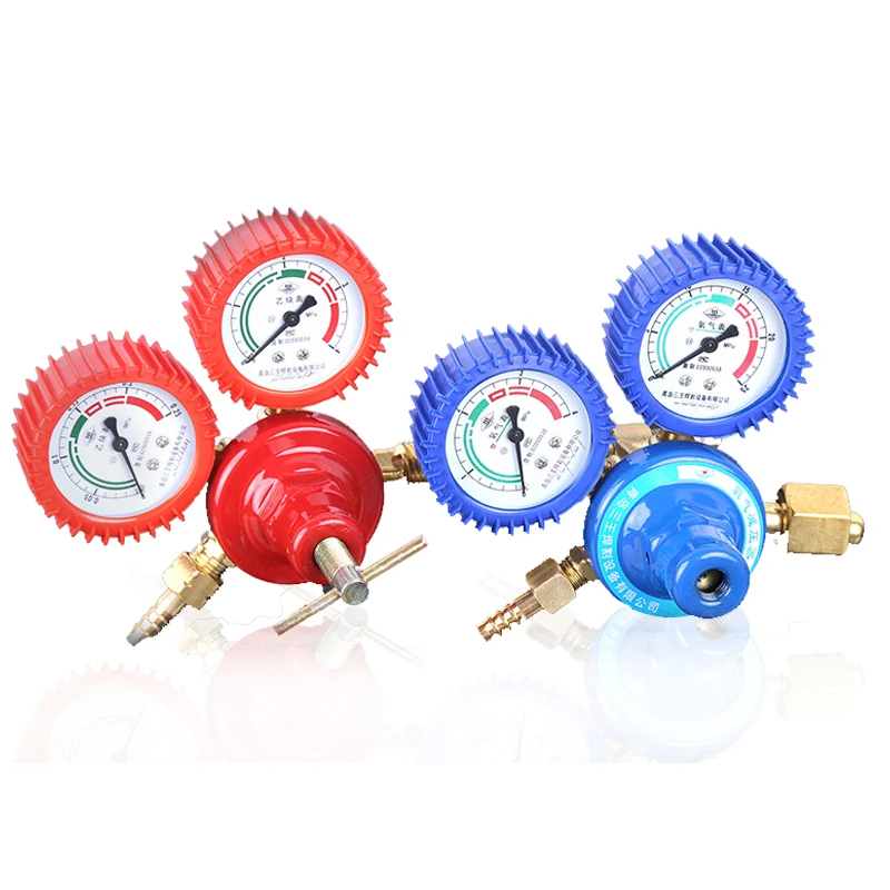 

High Quality Shockproof Oxygen Meter Acetylene Gauge Gas Meter Welding Regulator Gauge Mini Pressure Relief Gauge Brass