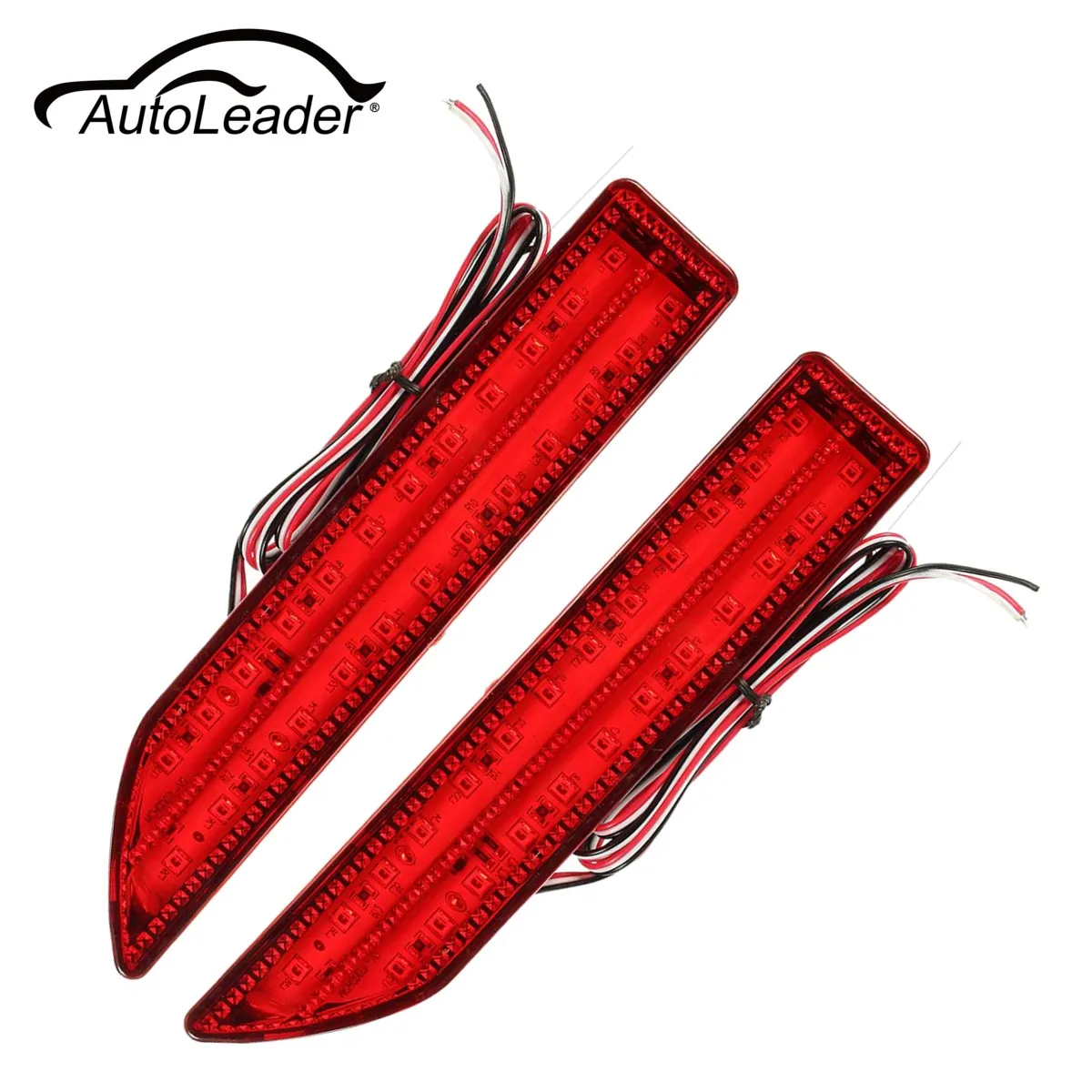 

AutoLeader 1Pair Tail Rear Bumper Light LED Reflector Stop Brake Fog Lamp For Honda CRV 2007 2008 2009 12V 6000K