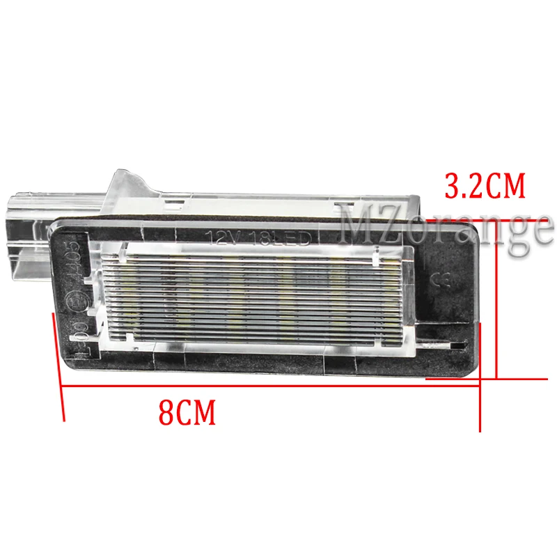 Mzorange Автомобильный светодиодный фонарь для номерного знака для Renault Espace MK4 Scenic MK2 Laguna 2 Dacia Duster Lodgy Logan MCV III 2003-2010
