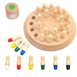 Детская ранняя развивающая игрушка 3D головоломка детская деревянная память матч шахматы-палочки игра семья Вечерние Повседневная игра