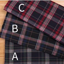 Mylb новая клетчатая хлопковая ткань хлопок полиэстер ткань для мужчин рубашка и женское платье рубашка 50*140 см/шт