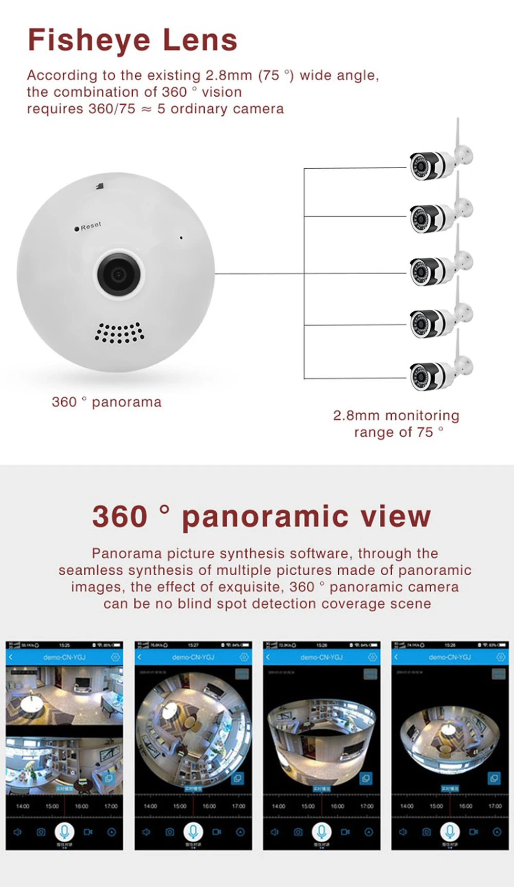 Wistino 960P Wireless IP Camera Bulb Light WiFi Doorbell Camera CCTV Securtiy Video Baby Monitor Home VR Camera Remote Control (1)