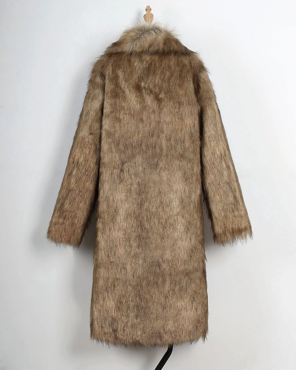 Повседневное зимнее женское пальто, модная куртка с длинным рукавом, теплое свободное плотное Удлиненное пальто из искусственного меха, верхняя одежда размера плюс