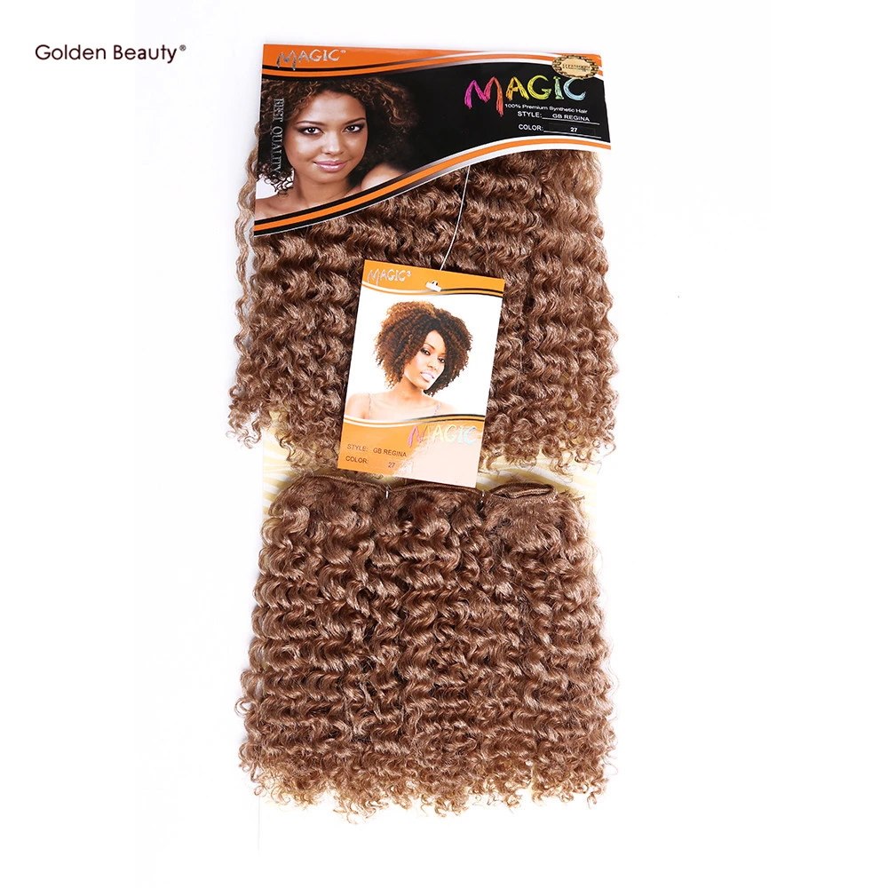 10'' Noble Golden Beauty Short Jerry Bohemian Curl Synthetic Hair Weave sew  in Bundles Black Weaving Wefts For Black Women|synthetic hair extensions| hair extensionnoble hair extensions - AliExpress