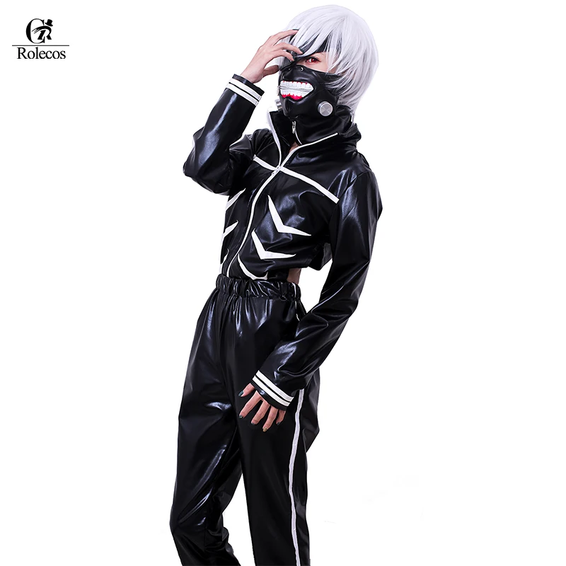Rolecos Японский Аниме Tokyo Ghoul Косплей Костюм канеки Кен для ролевых игр Хэллоуин