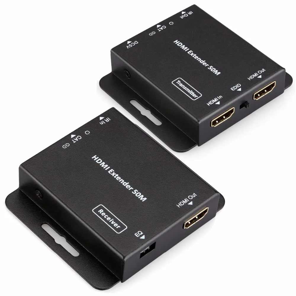 HDV E50C HD 1080P HDMI Extender Over Single 50m/164ft UTP Cables With