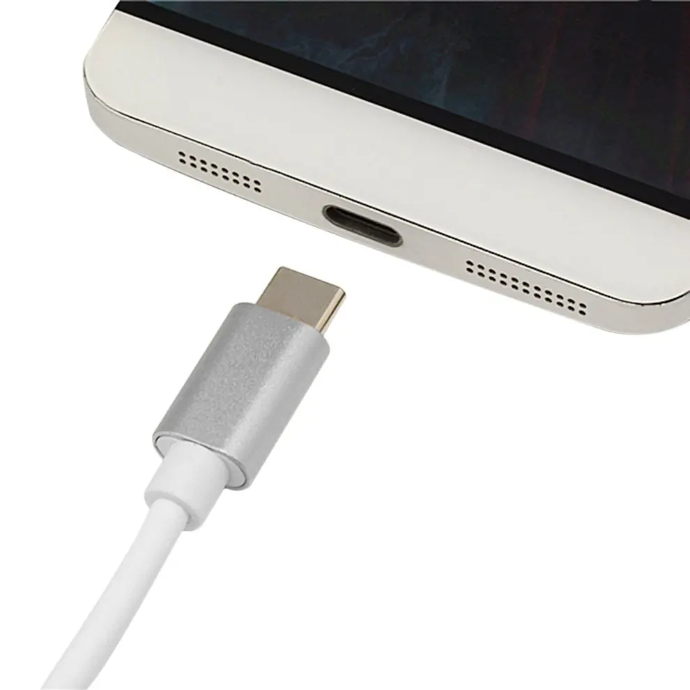 

5pcs Silver Type C Interface Support USB3.0 HUB Security Digital Memory TF Card Reader