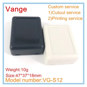 

40pcs/lot small buckle electronic black housing 47*37*18mm ABS plastic material junction box enclosure for PCB module