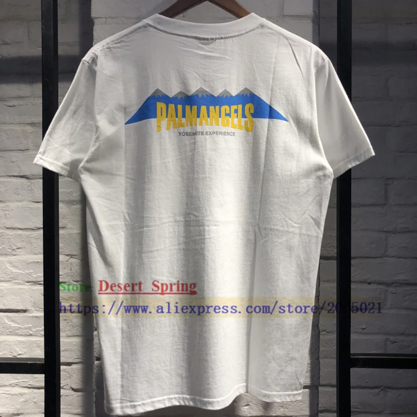 

Hip Hop YOSEMITE EXPERIENCE Palm Angels T Shirts Best Quality Summer Style Palm Angels T-shirts Palm Angels Top Tees