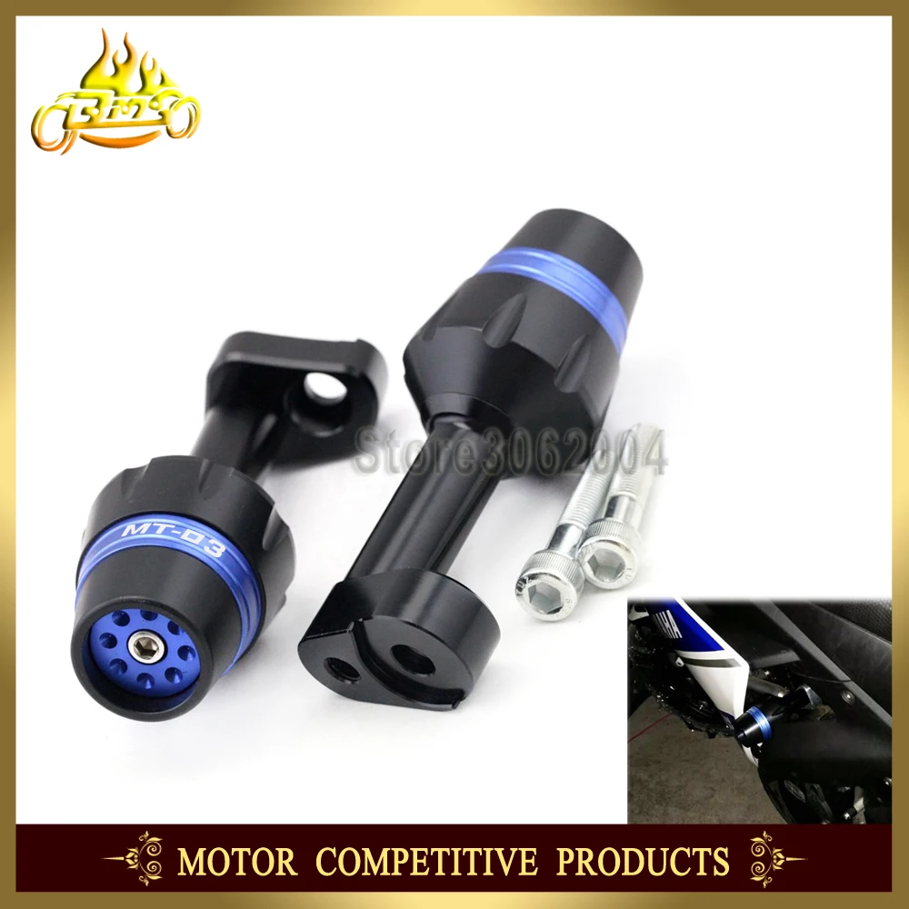 

Frame Slider Crash Protector Bobbins Falling Protection Motorcycle Accessories For YAMAHA MT-03 MT03 MT 03 2015-2016 LOGO CNC