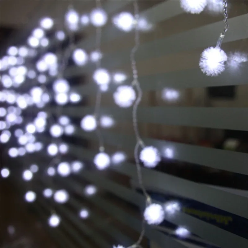 Светодио дный 0,5*1,5 гирлянды светодиодные сказочные огни шторы сосулька Рождественские огни Edelweiss Luminaria navidad Свадьба Рождественская