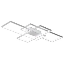 Скандинавские простые Gleam прямоугольные Алюминиевые Современные светодиодные потолочные лампы для гостиной спальни белый черный потолочный светильник