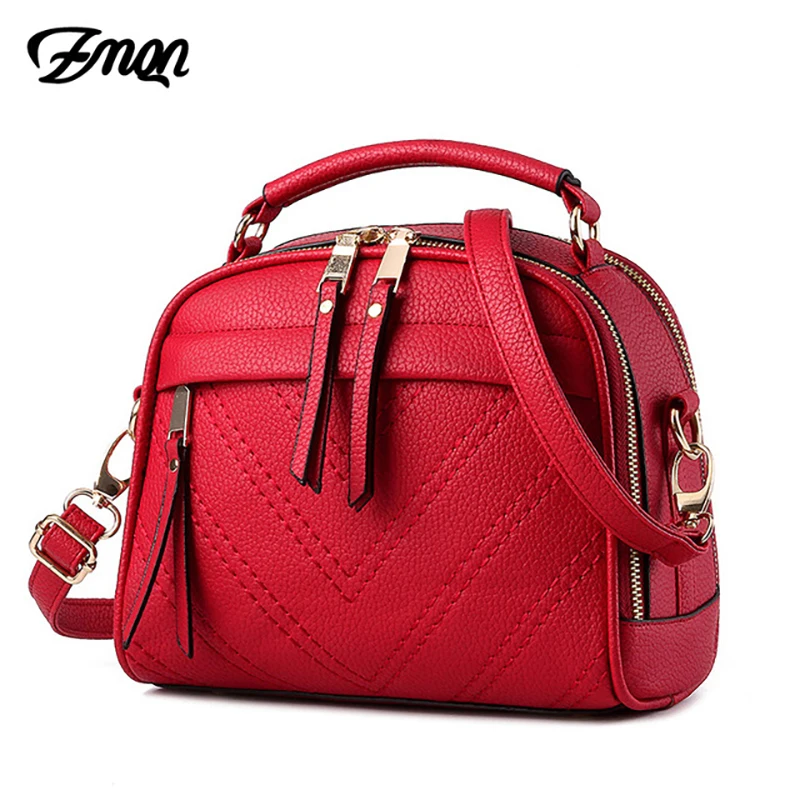 ZMQN النساء حقيبة كتف 2019 الحلوى ألوان الموضة حقائب العلامة التجارية الجلدية الصغيرة أكياس Crossbody للنساء حقيبة فتاة سستة الأحمر A507 ZMQN النساء حقيبة كتف 2019 الحلوى ألوان الموضة حقائب العلامة التجارية الجلدية الصغيرة أكياس Crossbody للنساء حقيبة فتاة سستة الأحمر A507