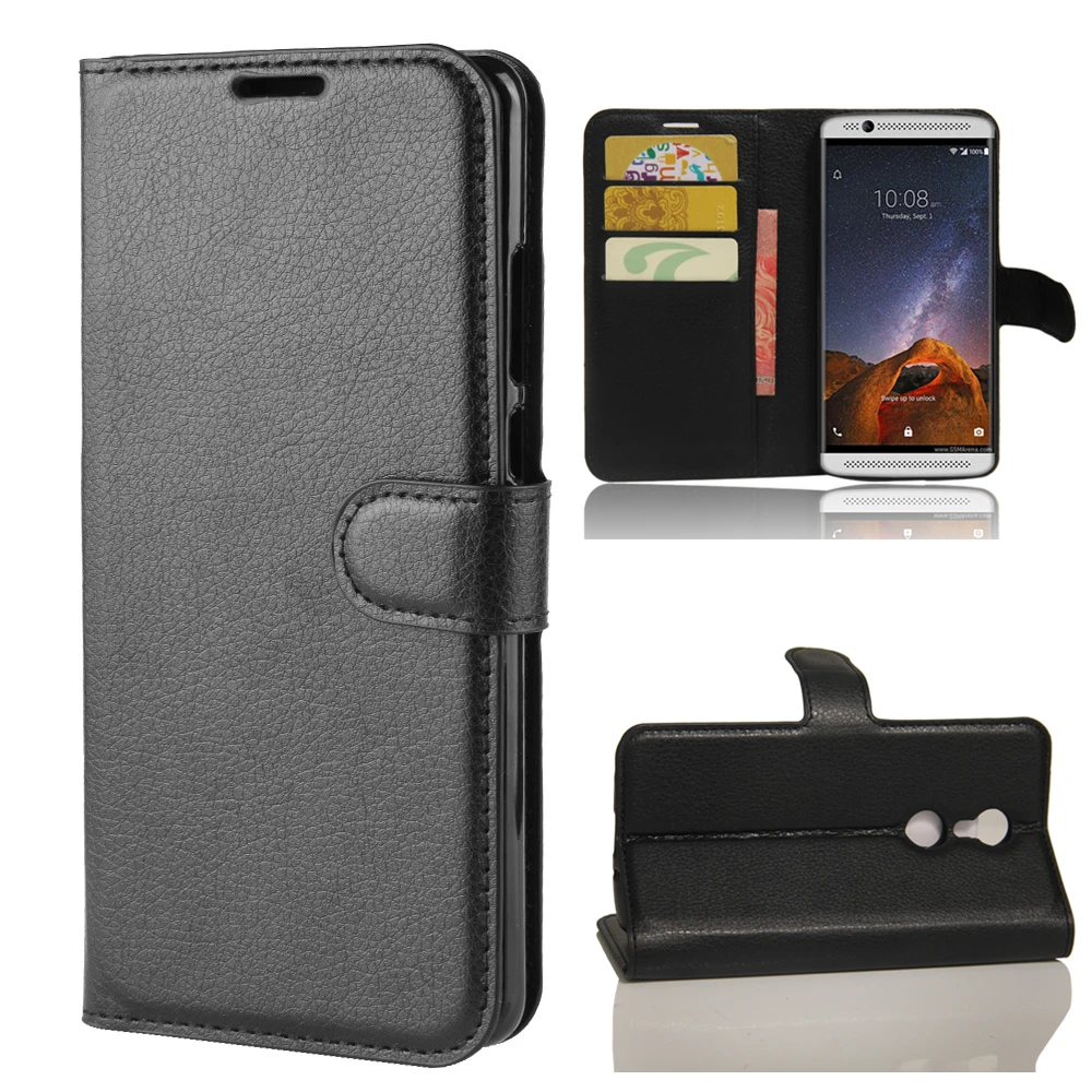 

Wallet Cover Card Holder Phone Cases for ZTE AXON 7 Mini 5.2-inches Pu Leather Case Protective Shell