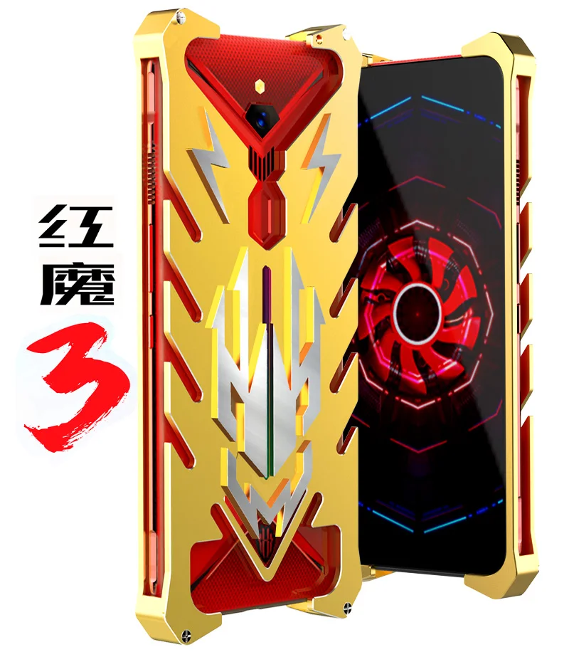 Nubia Red Magic 2 роскошный Тор сверхмощный бронированный металлический алюминиевый чехол для телефона для Nubia Red Magic Mars Red Magic 3 3S задний Чехол