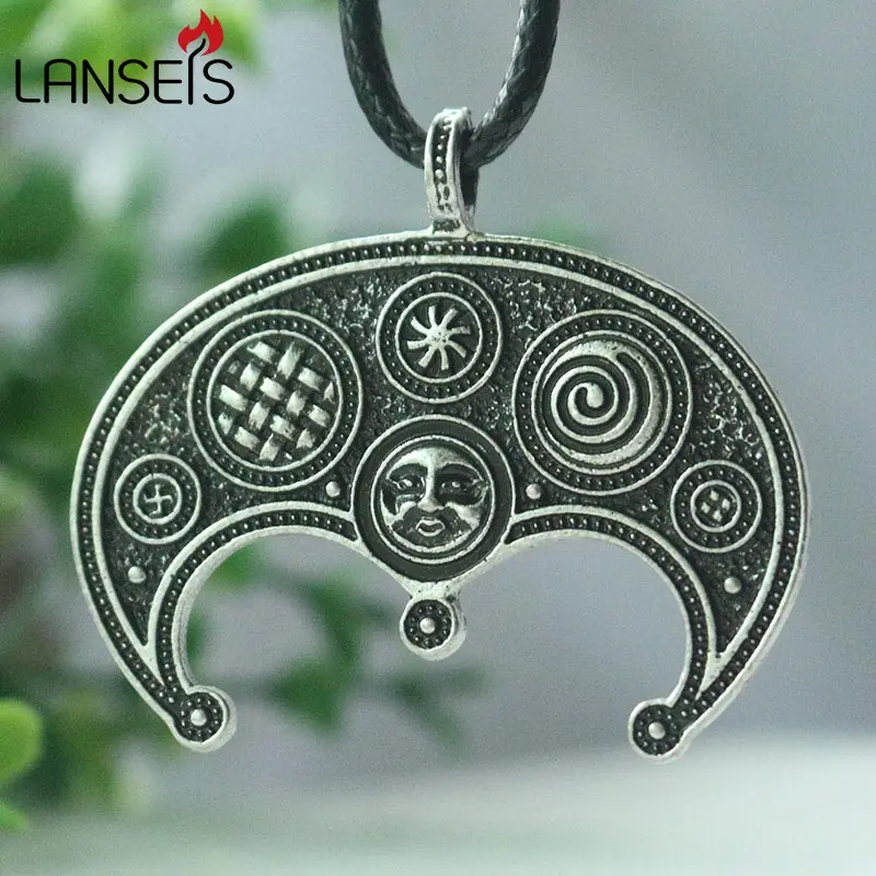 1 шт. Женское Ожерелье Славянская Луна|viking jewelry|silver pendantwomen necklace |