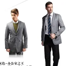 Шерстяные мужские тонкие корейские женатые черные Аутентичные костюмы мужские западные