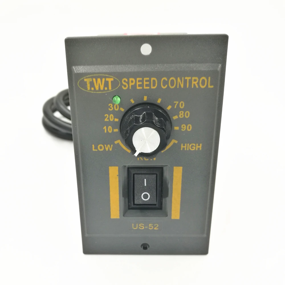 US-52 220V AC Gear Motor Speed Control Device 15W / 25W 60W 120W 250W With Connection Cable(6.8) | Обустройство дома