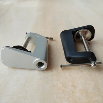 

New Aluminium Miniature Small Mounting table Clamp On Table Bench Vise Tool Vice for table led lamp accessories