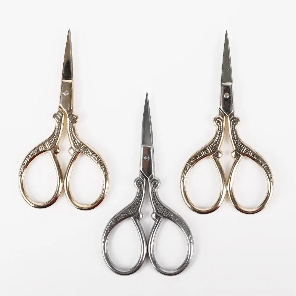 

Stainless Steel 1 Pcs 9.1cm Cutting Sewing Scissors for Fabric Cross Stitch Embroidery Tailor's Scissor Sewing DIY Needlework