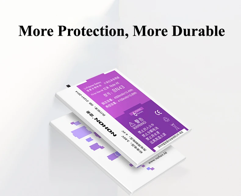 Nohon Battery For XiaoMi RedMi Note 4X BN43 Details (05)  Original NOHON Battery For XiaoMi RedMi Note 4X BN43