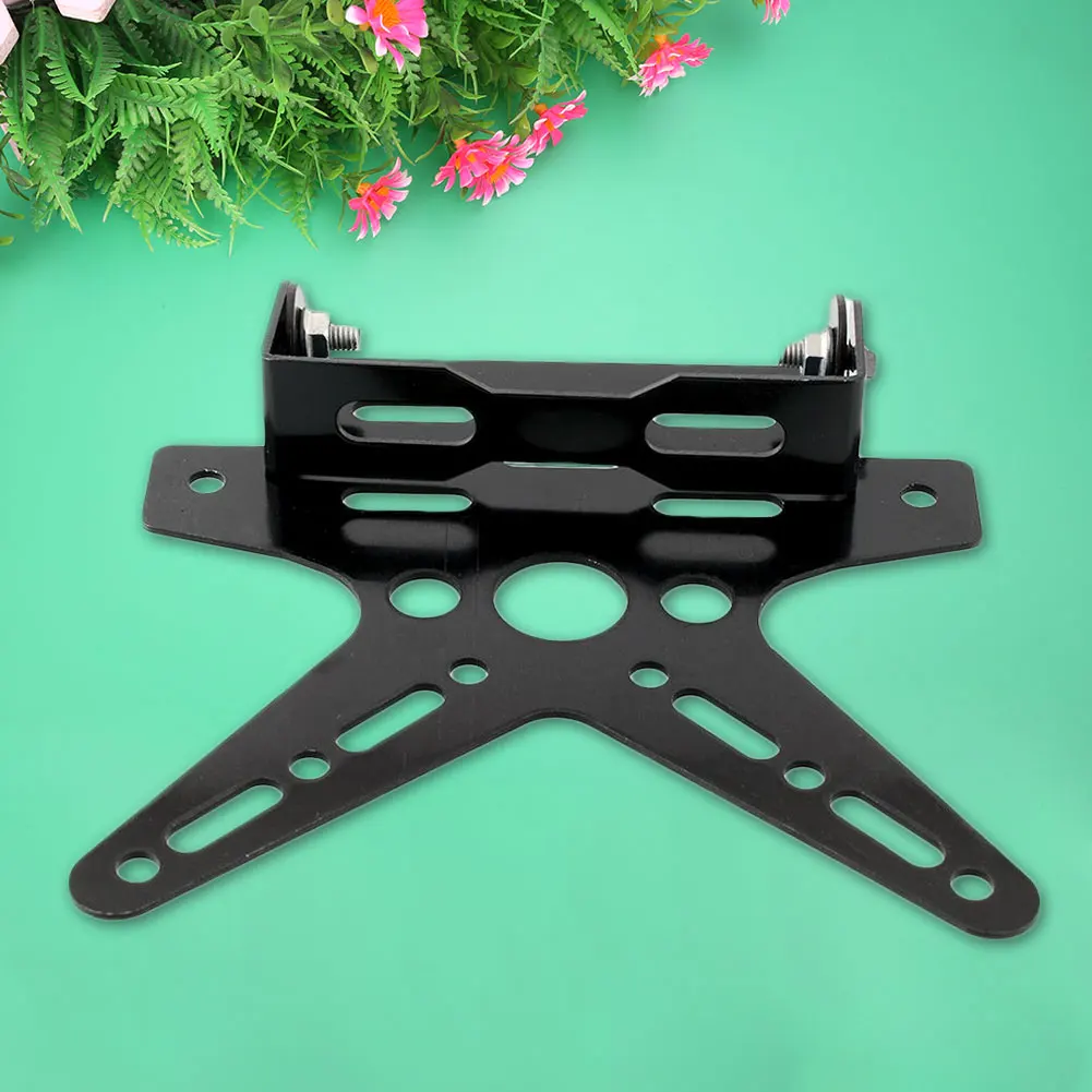 Black Adjustable Custom Motorcycle Motor Motorbike Fender Eliminator Sport License Plate Bracket Metal Steel Dirt Bike Atv | Автомобили и