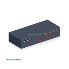 Charmvision VA401R 4 ports VGA 3.5mm Audio switcher Auto Scanning Remote control VGA L/R voice audio simultaneously control