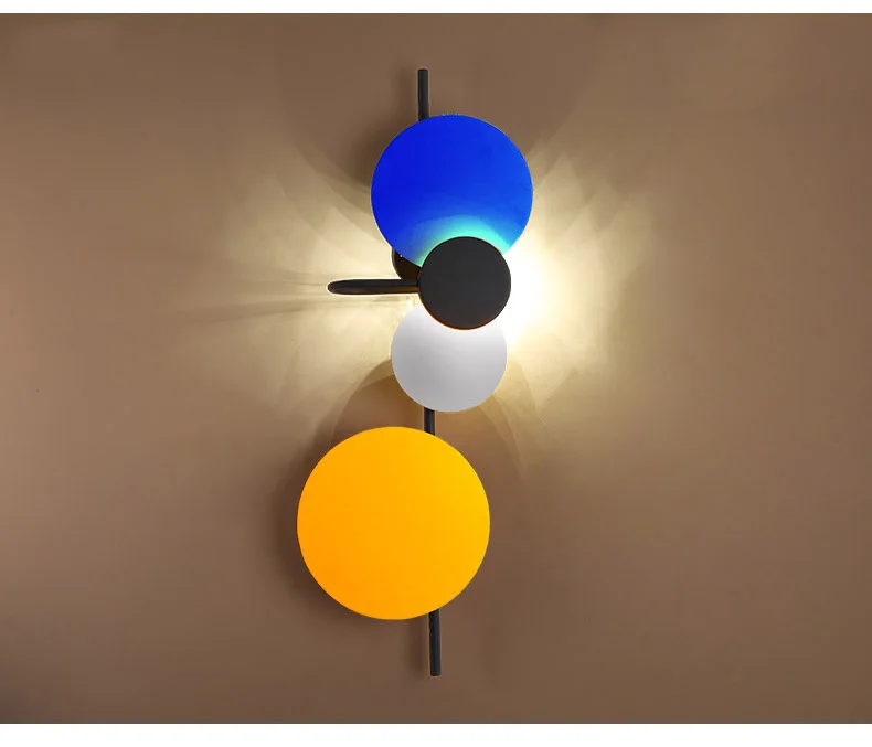 Современный минималистичный настенный светильник в скандинавском стиле для гостиной, светильник для спальни, светодиодные настенные лампы