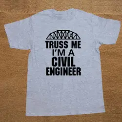 Летний стиль Стропы Me. I'm A Civil Engineer Футболка мужская повседневная футболки с коротким рукавом Большие размеры