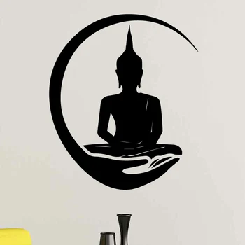 

AiyoAiyo Shakya Muni Buddha Buddhism Wall Sticker Decal Vinyl Removable Wall Decoration Art Vinyl Wall Decor for Living Room