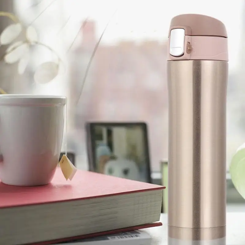 450ml Home Kitchen Thermoses Stainless Steel Insulated Thermos Cup Coffee Mug Travel Drink Bottle Garrafa Termica