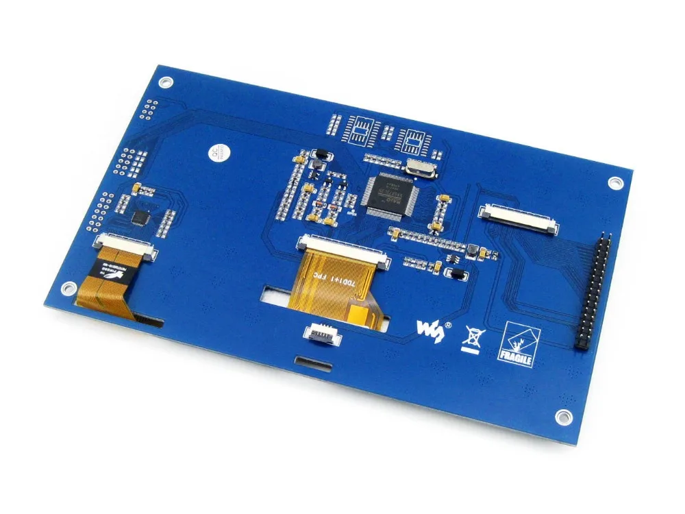 Waveshare 7 дюймовый емкостный сенсорный экран ЖК-дисплей(C) 800*480 многоцветный Графический ЖК-дисплей I2C сенсорный Панель Дисплей Интерфейс на тонкопленочных транзисторах на тонкоплёночных транзисторах ЖК-дисплей экран