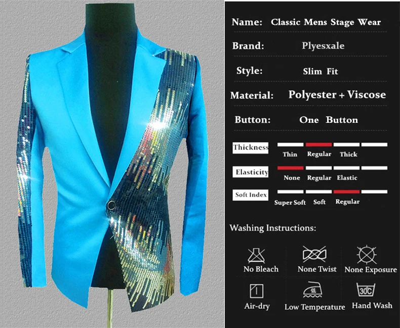 Бренд Plyesxale, мужской блейзер с блестками, королевский синий, желтый, черный, розовый, красный, фиолетовый, блейзеры для мужчин, костюм певицы, выпускной, сценический Блейзер, Q229