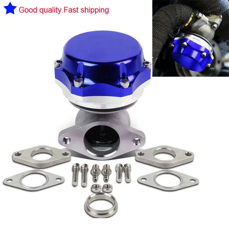 

Blue 38mm External Turbo Exhaust Manifold Wastegate with Dump Ring 14PSI